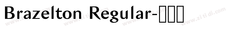 Brazelton Regular字体转换 Brazelton Regular字体转换